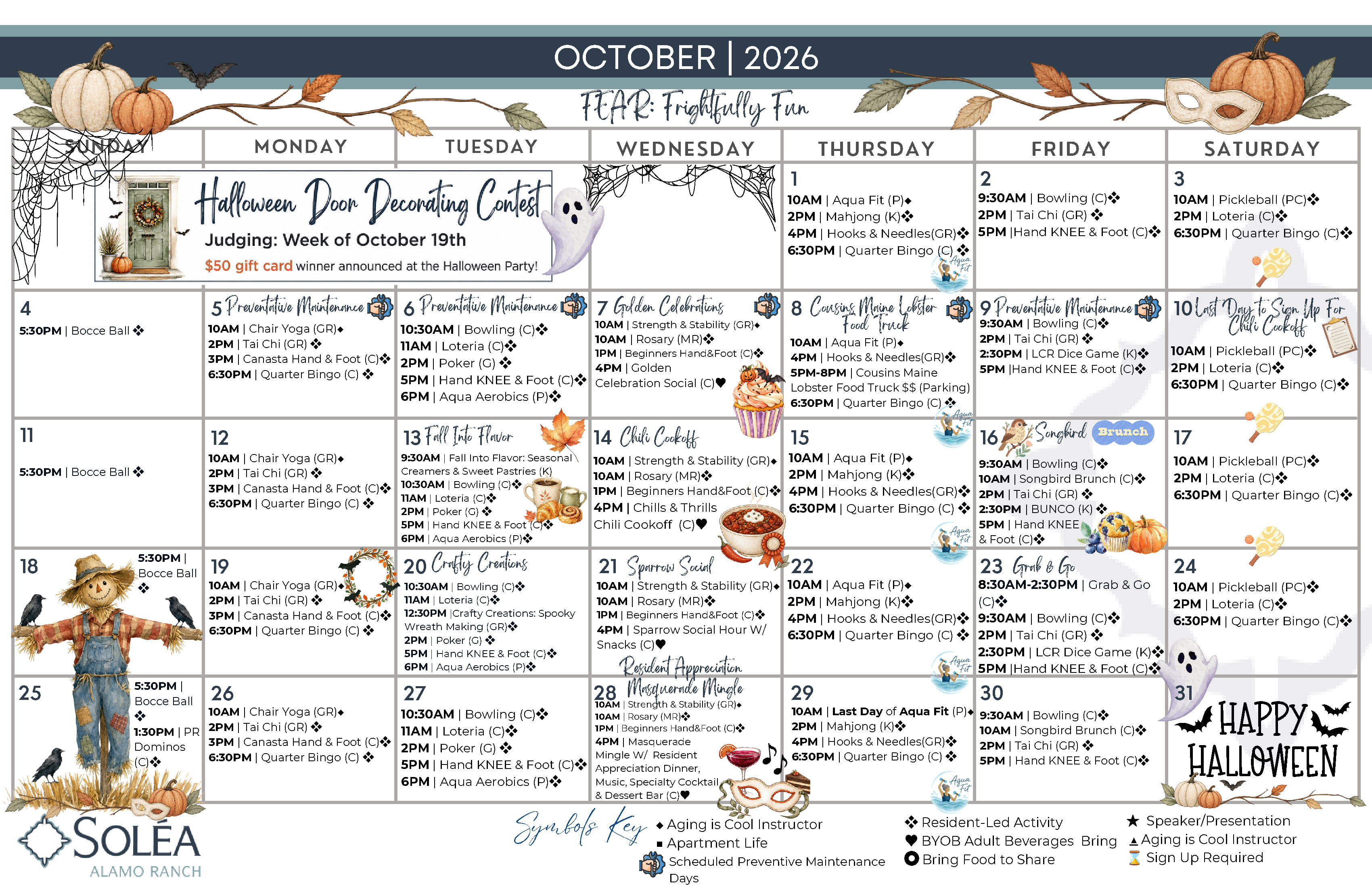 Resident Calendar Resident Calendar