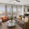 a living room with a large window