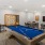 a pool table in a common room